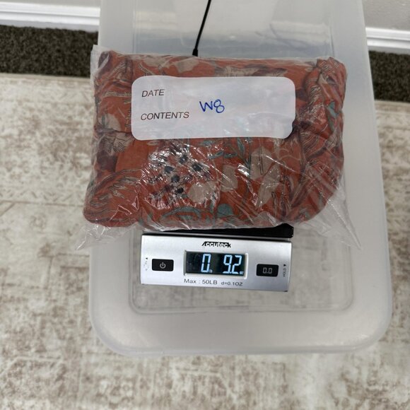 Natural Life Dress Womens Medium Rust Orange Floral Tiered Maxi Boho V Neck - Picture 7 of 7